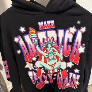 Black Graphic Sweater